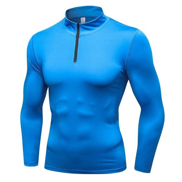 

gym clothing autumn winter men sweatshirts running training long sleeve shirts fitness pullovers 1/4 zipper stretchy sweatshirt quick dry, White;black