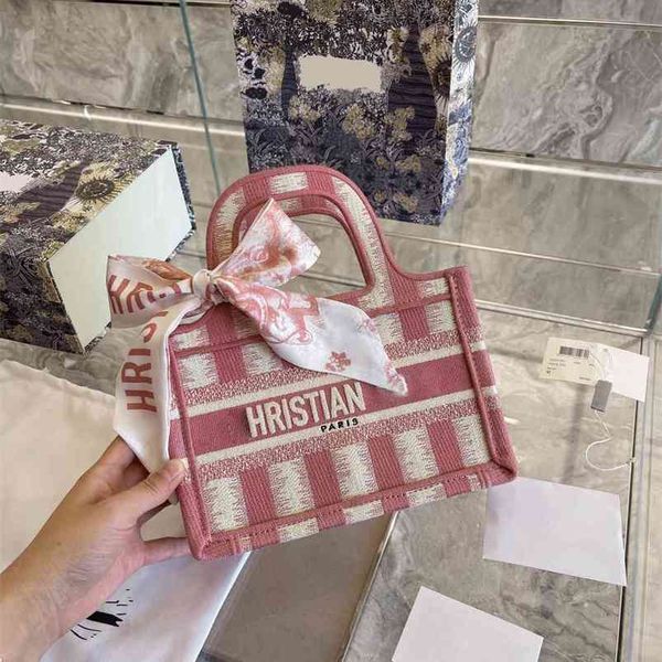 

christian 2021 book bag color bag fashionable appearance grey rose powder three dimensional woven letter bags luxuryss bag yw designer eejb