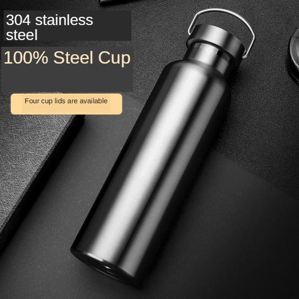 

water bottles stainless steel vacuum flask portable double-layer thermal insulation bottle outdoor leisure business vehicle
