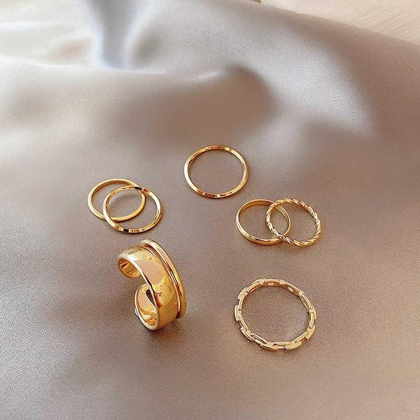 

wedding rings arrival jewelry gift korean advanced hip finger fashionable versatile female's vintage party ring for women girls, Slivery;golden
