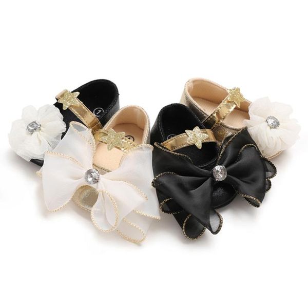 

first walkers girl baby shoes non-slip comfortable bow flower princess toddler