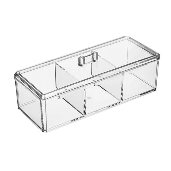 

storage boxes & bins acrylic jewelry box rectangle simple transparent cosmetics with a cover