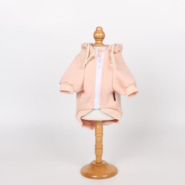 

dog clothes organic cotton sports hooded four-legged pink pet apparel