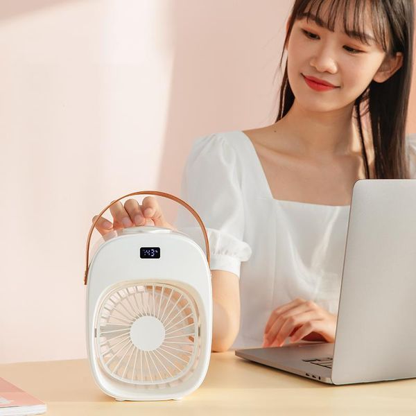 

electric fans 2021 mini usb portable air cooler fan conditioner light deskcooling humidifier for office bedroom
