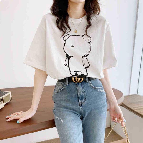 

summer designers t shirts femme dress fashion t-shirt black clothes camisas de hombre plus size crop s 2xl women clothing female tshirt coll, White
