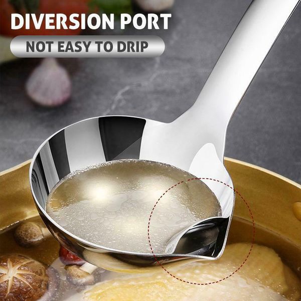 

spoons oil filter spoon stainless steel long handle for pot restaurant home kitchen cnt 66