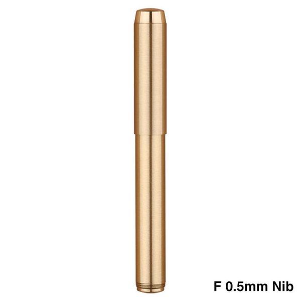 

fountain pens delike solid birthday gift office stationery black ink school ef f nib business adults kids pen hunyuan full brass