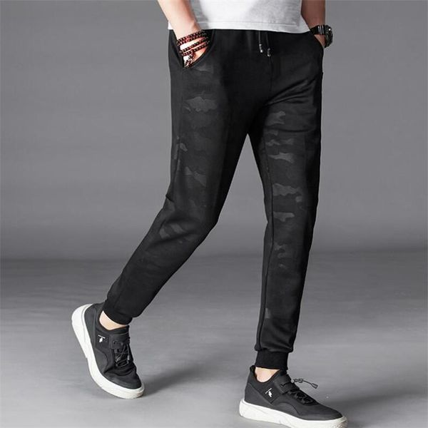 

voguejoggers pants men sweatpants comfortable cotton slim fit chinos fashion trousers male clothing plus size nice men's, Black
