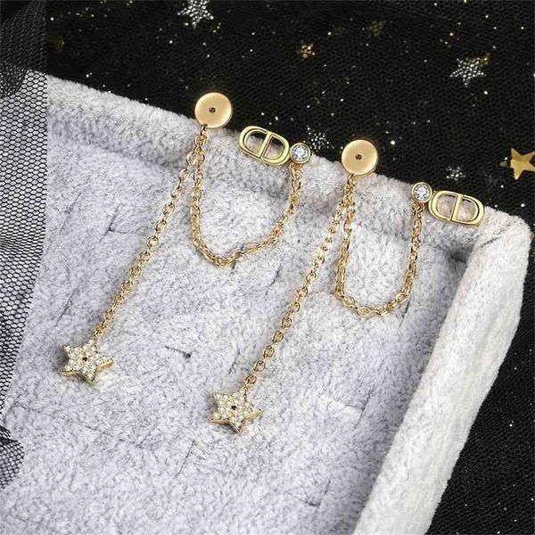 

86% off factory shophome new five pointed star diamond fashion tassel, Golden