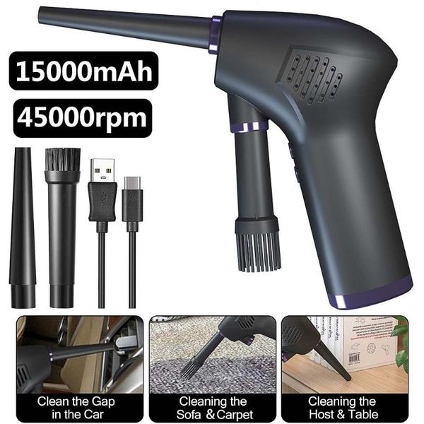 

vacuum cleaners 15000mah car cleaner powerful cordless air duster electric blower rechargeable handheld cleaning tool