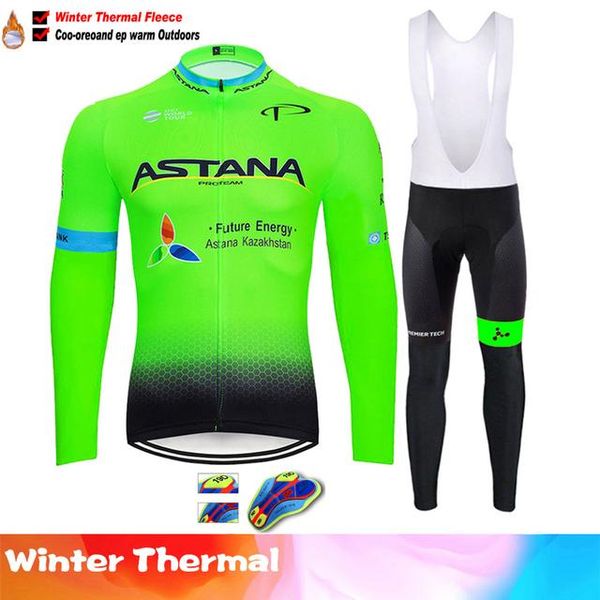 

racing sets 2022 men fleece cycling jerseys bicycle team winter thermal cycl clothing ropa ciclismo hombre road race bike suit, Black;blue