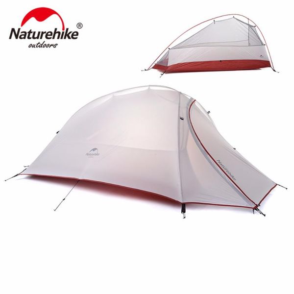

naturehike 1 person tent double-layer camping outdoor ultralight tents 4 seasons single man floor mat and shelters