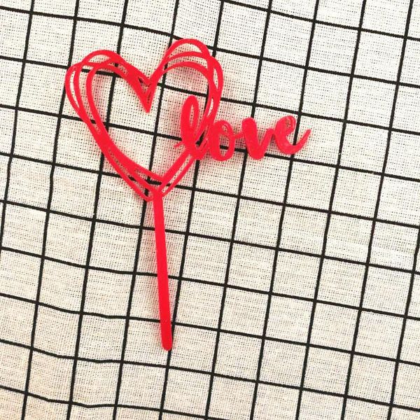 

other festive & party supplies acrylic red love heart cupcake er for birthday wedding cake decorations promotional happy anniversary