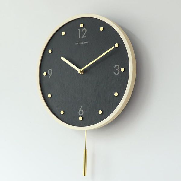 

wall clocks modern design silent clock digital nordic living room pendulum mute kitchen horloge large decorative bb50