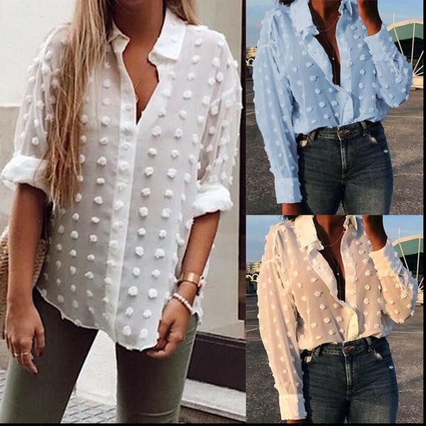 

women shirt womens white blue oversized long sleeve v neck blouse s  l xl drop good quality