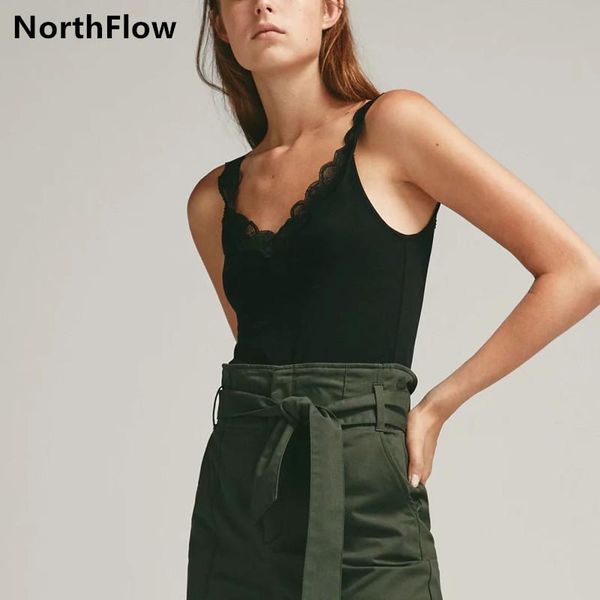 

women's tanks & camis northflow 2021 camisole md t-shirt women unique tone lace patchwork vest plus size cotton tank t shirt, White