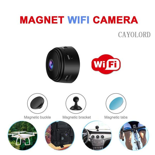 

mini cameras magnet 1080p wide angle wireless wifi camera ir night vision remote monitoring recorder ip camcorders