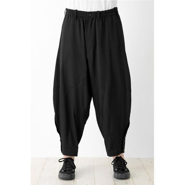 

men's pants 27-44 2021 clothing gd hair stylist fashion street wide leg casual plus size costumes, Black