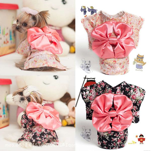 

pet dog summer thin clothes teddy bomei kimono small cute
