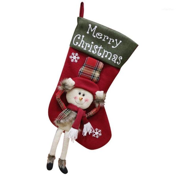 

christmas decorations large size sock child gift candy bag1