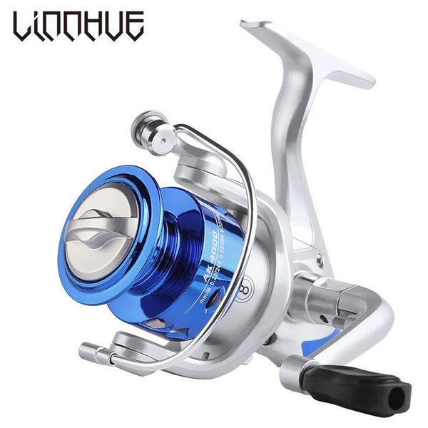 

spinning reel ak 1000-7000 max drag 5kg fishing 5.2:1 metal drive gear high speed salt water baitcasting reels