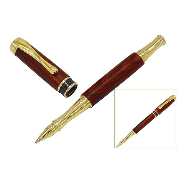 

ballpoint pens diy lucky rollerball pen kits rz-rp308#-, Blue;orange