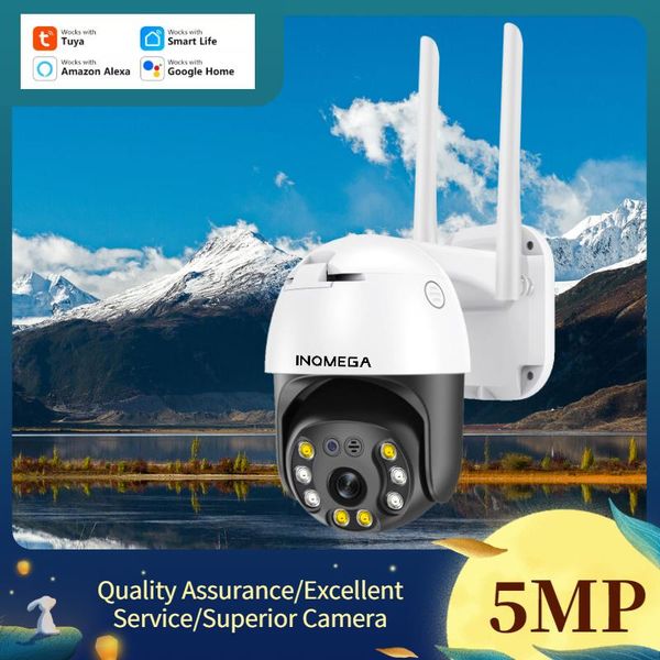 

cameras camera with wifi 5mp surveillance tuya smartlife google alexa ai automatic tracking motion detection cctv video security