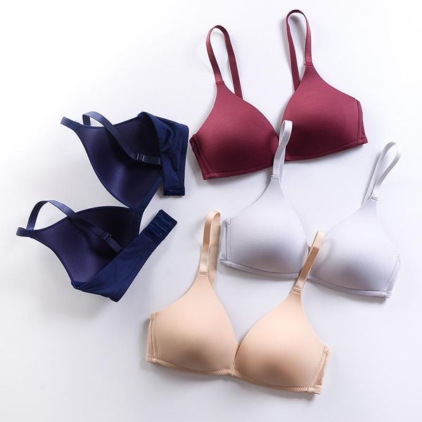 

thin seamless bra for japanese girls' high school students bras, Red;black