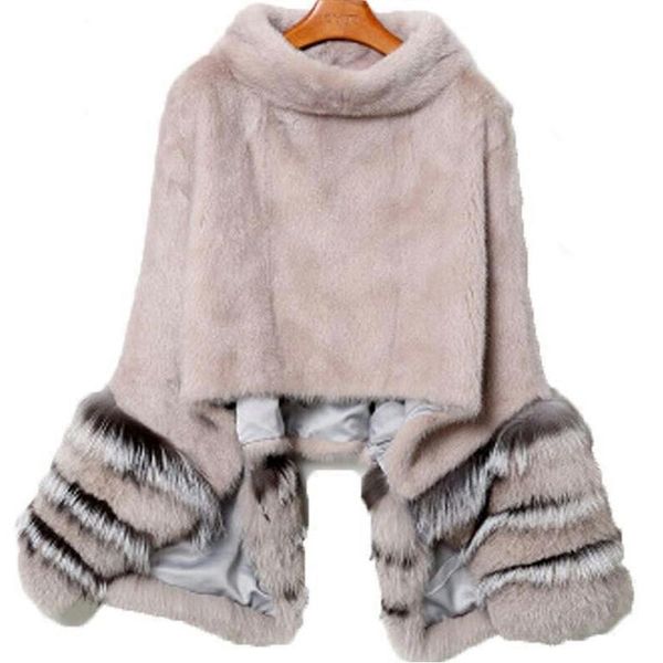

winter short paragraph mouthed coat silver female women's & faux fur, Black