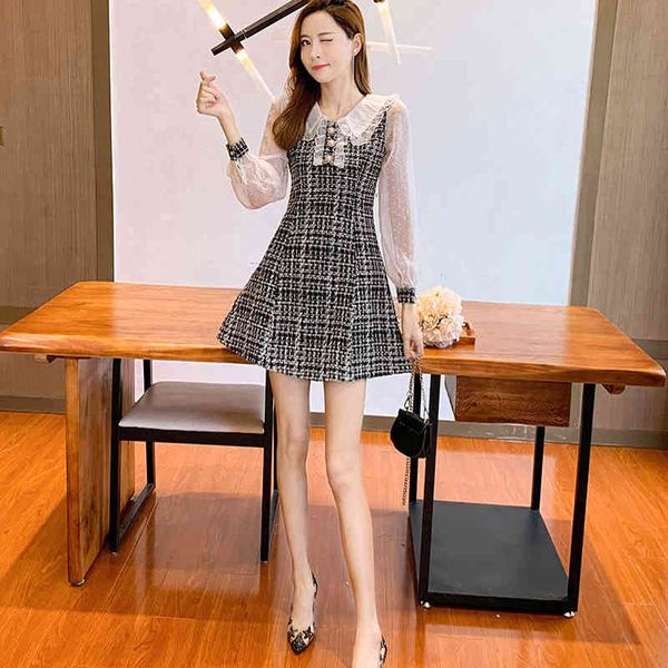 

women's light black dress dressed in sleeve shreds, Black;gray