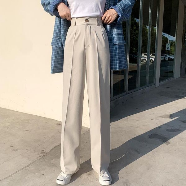 

women's pants & capris good quality plus big size oversize panty women spring winter autumn 2021 feminina high waist black female a5985, Black;white