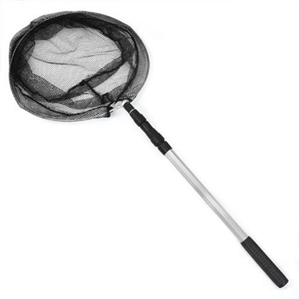 

fishing accessories folding landing net with extending pole handle