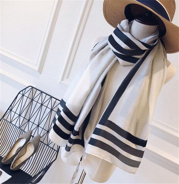 

2021 classic fashion scarf for women wool silk cashmere letter scarf shawl 18color ladies scarves size 140x140cm without box, Blue;gray