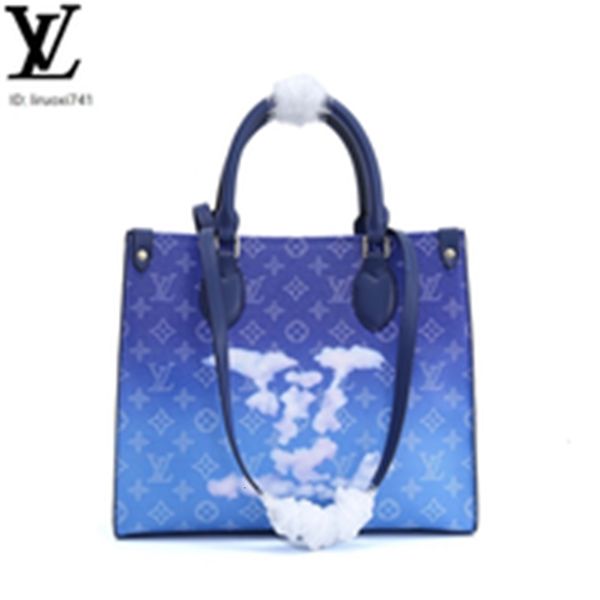 

brand designer luxury 858j m44568 large blue cloud handbag women handbags iconic bags handles shoulder bags totes cross body bag clutche, Red;black