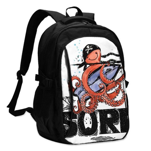 

backpack usb charge women cute cartoon ocs with surf student letters print school bag teenager girls