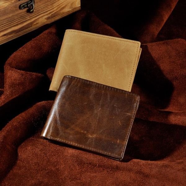 

wallets cattle men male coffee genuine leather slim business card holder case mini simple handy wallet purse 274lb, Red;black