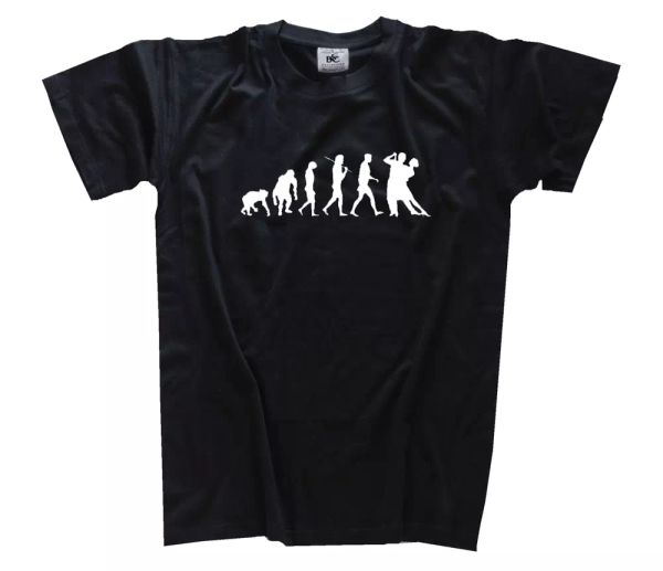 

standard edition partner dance dance dance couple evolution t-shirt s-xxxl, White;black
