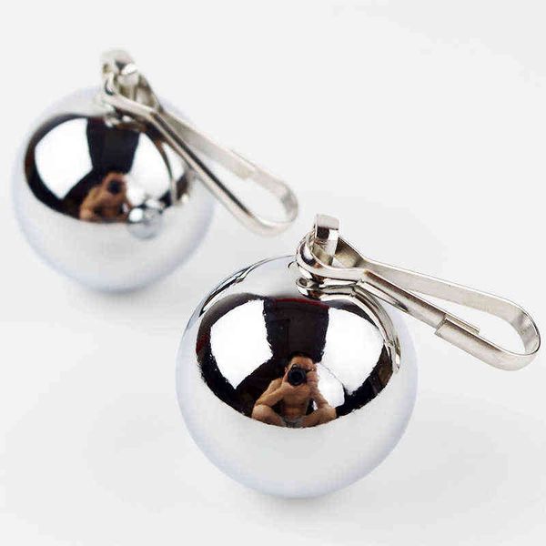 NXY Adult Toys 8oz Chrome Ball Pesets BDSM para CBT Games de sexo Manter adicione peso 1201