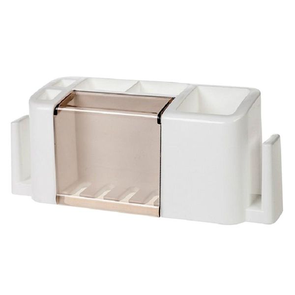 

bath accessory set 1pc toothbrush rack wall mounted durable multifunctional toothpaste holder