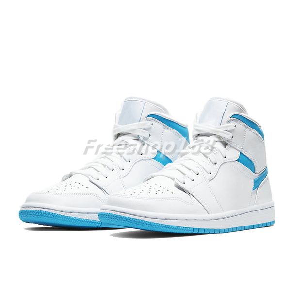 

keychain 1 1s mid high jumpman basketball shoes pink quartz men women sneakers mid chicago 2020 se white black red black royal trainers 235q