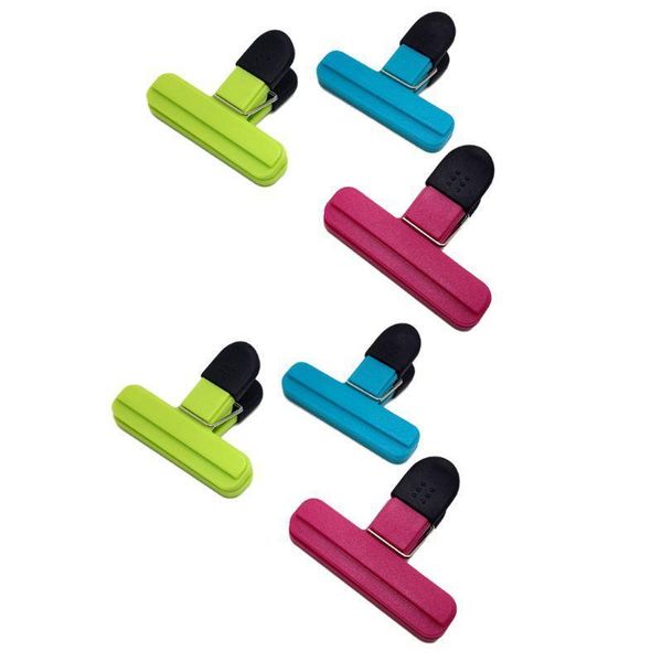 

bag clips 6pcs/set chip food clip plastic heavy duty air tight sealing grip for coffee potato bags kitchen items
