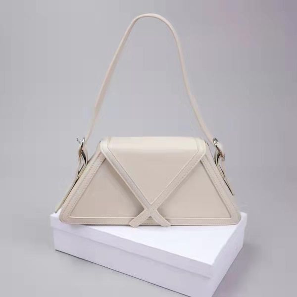 

evening bags 2021 french style shoulder bag hit color trapezoid fashion female