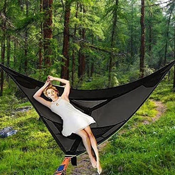 

camp furniture multi person portable hammock outdoor three triangle chair