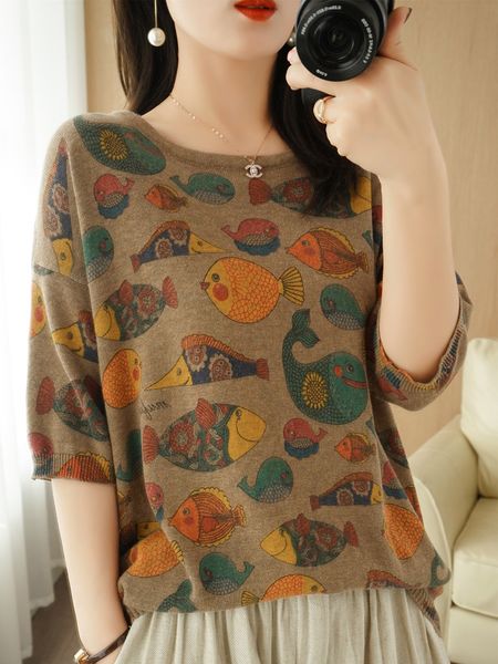 

women's sweaters female cotton sweater, round collar, spring, short sleeve, casual, women's plus size clothes, knitted or crochete, White;black