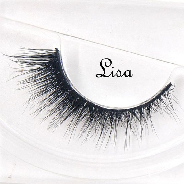 

false eyelashes hand made winged black band mink lashes cotton stalk natural long eye lash reuse daily extension-lisa
