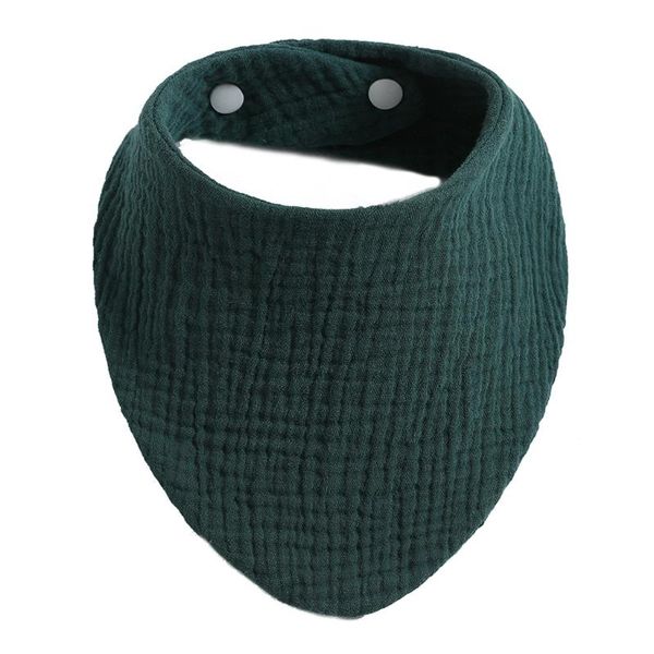 

baby bibs organic cotton muslin scarf burp with snap triangle gauze water absorb bandana for boys girls & cloths
