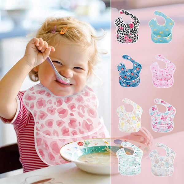

bibs & burp cloths 3# born infant baby bib boys girls floral colorful waterproof accessories feeding things for