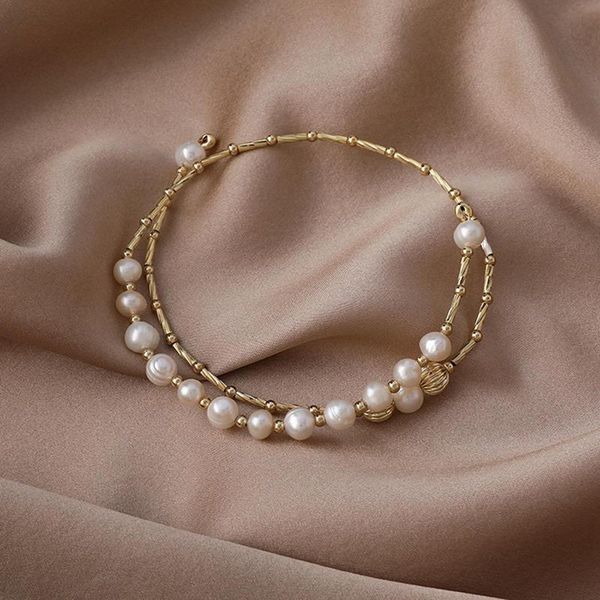 

bangle pearl bracelet white freswater bangles bracelets for women, Black