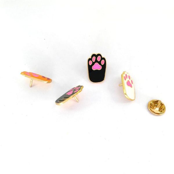 

pins, brooches cute cartoon pin orange claw multicolor enamel badge pins for clothes denim jackets shirt lapel badges gifts, Gray