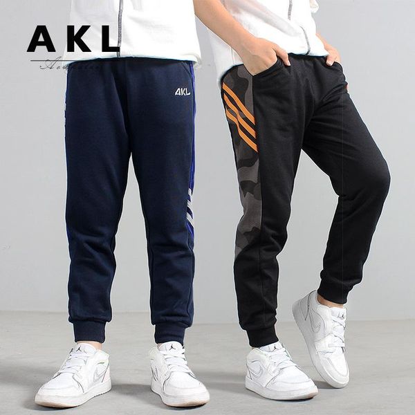 

trousers boys pants cotton knitted camouflage colour letter print striped children long baby autumn spring out, Blue